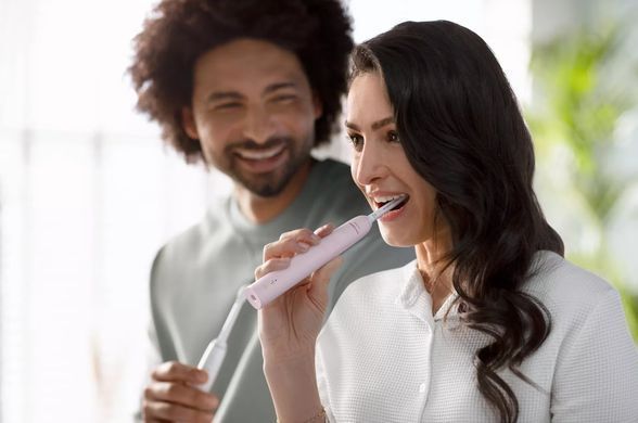 Philips Щітка зубна електр. Sonicare Gemini 3100, 31т. колив/хв, насадок-1, футляр, рожевий HX3673/11 фото