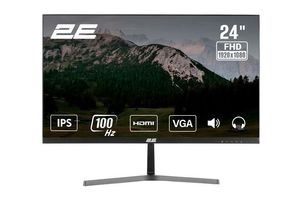 2E Монітор 2E 23.8" D2425B D-Sub, HDMI, MM, IPS, 100Hz, FreeSync 2E-D2425B-01.EU фото