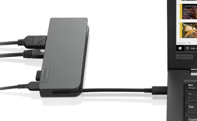 Lenovo Док-станція Lenovo Powered USB-C Travel Hub-WW 4X90S92381 фото