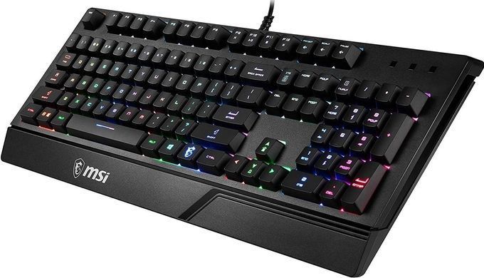 MSI Клавиатура мембранная Vigor GK20 UA 104key, USB-A, EN/UKR/RU, ColorLED, черный S11-04UA208-CL фото