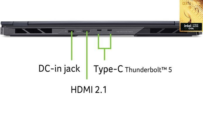 Acer Ноутбук Predator Helios 18 PH18-73 18" WQXGA IPS, Intel U9-275HX, 32GB, F2TB, NVD5080-16, Win11P NH.QVYEU.007 фото