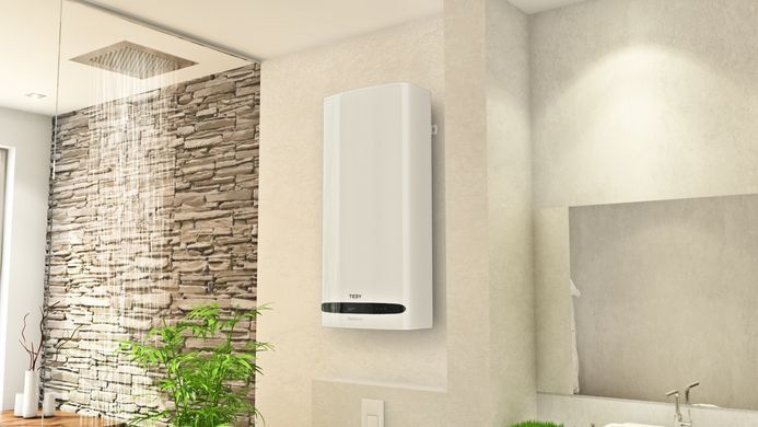 Tesy Водонагреватель электр. Bellislimo Cloud плоский GCR 802722 E31 ECW Wi-Fi, 80л, 2,2кВт, ун. монтаж, электр. упр-ние, B, белый