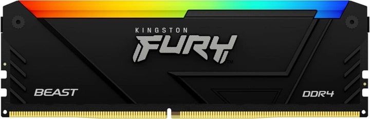 Kingston Пам'ять ПК DDR4 32GB 2666 FURY Beast RGB KF426C16BB2A/32 фото