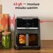 Tefal Мультипіч Tefal Easy Fry Silence XXL, 1800Вт, чаша-7, сенсорне керув., 10 програм, з віконцем, пластик, темно-сірий 8 - магазин Coolbaba Toys