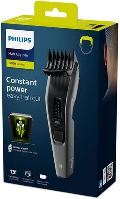 Philips Машинка для стриження Series 3000, акум., роторний мотор, насадок-2, сталь, чорно-сірий HC3525/15 фото