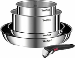 Tefal Набір посуду Ingenio Emotion, 5 пр., нержавіюча сталь, бакеліт, сріблястий L897S574 фото