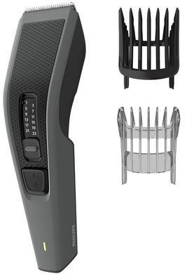Philips Машинка для стриження Series 3000, акум., роторний мотор, насадок-2, сталь, чорно-сірий HC3525/15 фото