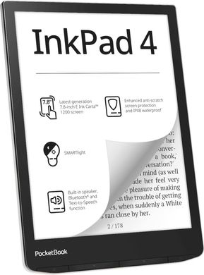 PocketBook Электронная книга 743G InkPad 4, Stardust Silver PB743G-U-CIS фото