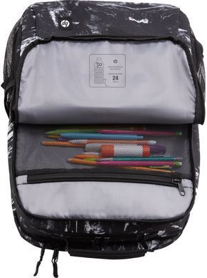 HP Рюкзак для ноутбука, Campus XL, 16.1", полиэстер, черно-белый 7J592AA фото