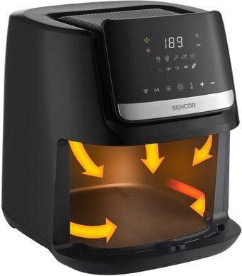 Sencor Мультипечь Vita, 1600Вт, чаша-6.5л, сенсорное управл., 10 программ, нерж. сталь, пластик, черный SFR6600SS фото