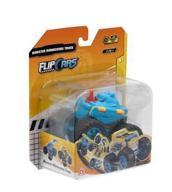Flip Cars Машинка-трансформер 2 в 1 Монстр-трак Носорог EU463875A-03 фото