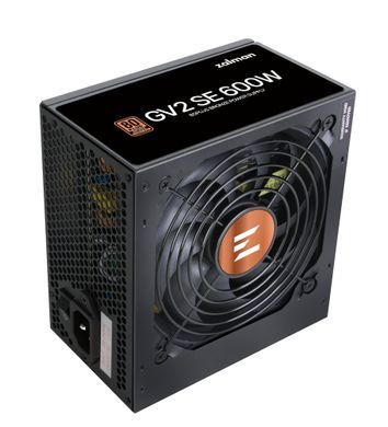 Zalman Блок питания GV2SE (600W) 88%, 80+ Bronze, 120мм, 1xMB 24pin(20+4), 1xCPU(4pin+ 8pin), 4xMolex, 6xSATA, 2xPCIe 8pin(6+2) ZM600-GV2SE фото