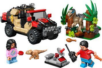 LEGO Конструктор LEGO Jurassic World Втеча по бездоріжжю від раптора 76972 фото