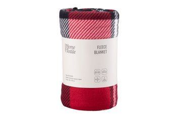 ARDESTO Плед Fleece, 130x160 см, 100% поліестер, клітинка червоно-чорна