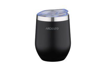 Термокухоль Ardesto Compact Mug 350 мл, нержавіюча сталь, чорний AR2635MMB фото