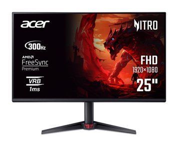 Acer Монітор Acer 24.5 Nitro VG250QF3bmiipx 2xHDMI, DP, MM, IPS, 320Hz, 1ms, FreeSync UM.KV0EE.301 фото