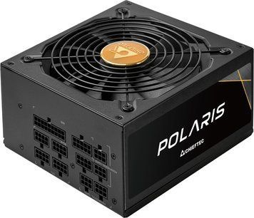Chieftec Блок живлення Polaris (1050W), >90%, 80+ Gold, 135mm FDB, 1xMB 24pin(20+4), 2xCPU 8pin(4+4), 4xMolex, 12xSATA, 4xPCIe 8pin(6+2), 1xPCIe GEN5 16pin, Fully Modular PPS-1050FC-A3 фото