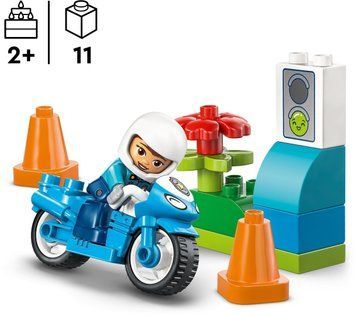 LEGO Конструктор LEGO DUPLO Town Синій поліцейський мотоцикл 10471 фото