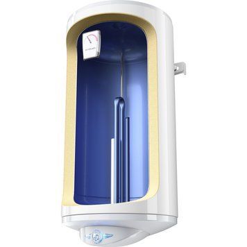 Tesy Водонагрівач електр. Anticalc Slim круглий слім GCV 503816D B14 TBRC, 50л, 1,6кВт, сухий тен, мех. кер-ння, C, білий