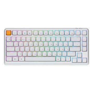 Keychron Клавіатура механічна J1 82Key, K pro Banana, WL/BT/USB-A, QMK, Hot-swap, EN/UKR, RGB, білий J1-Q4-UA фото