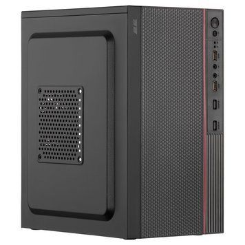 2E Корпус TeamX TMX03 з БЖ 2E ATX400W, 2xUSB2.0, 1x80мм, VGA 220мм, mATX, чорний 2E-TMX03 фото