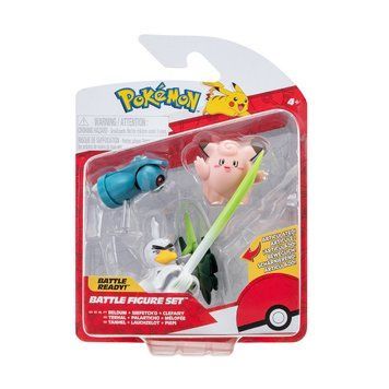 Набір ігрових фігурок POKEMON W18 - КЛЕФЕЙРІ, БЕЛДУМ, СІРФЕТЧ'Д PKW3057 фото