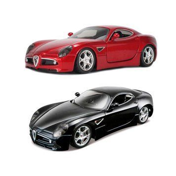Автомодель - ALFA 8C COMPETIZIONE (2007) (красный металлик, 1:32) 18-43004 фото