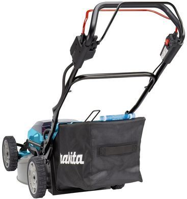 Makita Газонокосарка акумуляторна DLM462Z самохідна, LXT 36В (18+18В), 46 см, 60 л, 39 кг, 20-100мм, мульчір-е, 2.5-5 км/год, до 1900 м2, SOLO DLM462Z фото