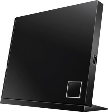 ASUS Привід оптичний портативний ASUS SBW-06D2X-U Blu-ray Combo burner M-DISC USB2.0 чорний Retail Box Slim 90-DT20305-UA199KZ фото