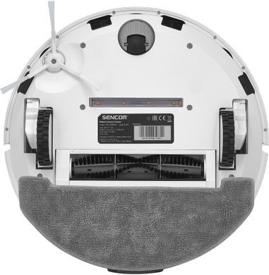 Sencor Робот-пылесос, 400Вт, h=9,8см, влажная уборка, конт пыль -0,45л, вода -0,24л, НЕРА, белый SRV9385WH фото