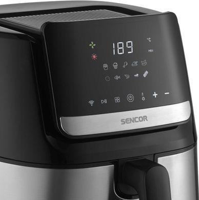 Sencor Мультипечь Vita, 1600Вт, чаша-6.5л, сенсорное управл., 10 программ, нерж. сталь, пластик, черный SFR6600SS фото