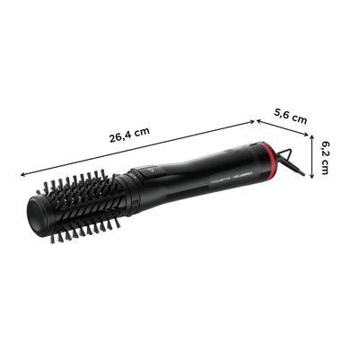 Rowenta Фен-щітка Karl Lagerfeld Activ Keratin&Shine, 1000Вт, 2 режими, іоніз-я, чорний CF952LF0 фото