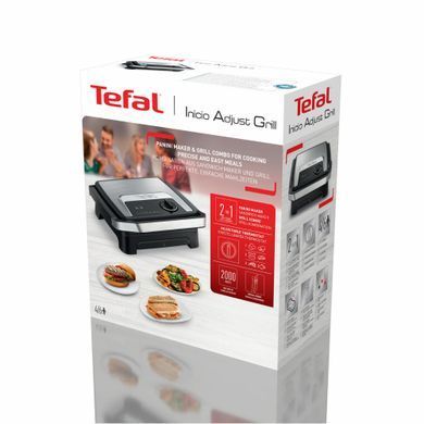 Tefal Гриль прижимной Inicio Classic 2000Вт, темп. режимов-3, металл, черный GC272D10 фото