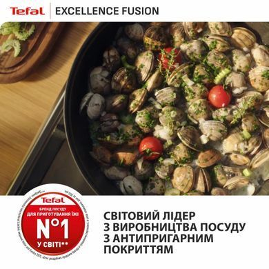 Tefal Frying pan Tefal Excellence Fusion, 28 cm, aluminum, bakelite, black G3380602 фото