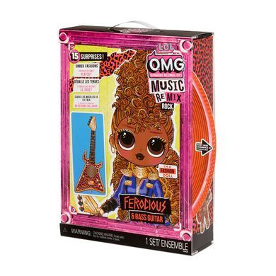Игровой набор с куклой L.O.L. SURPRISE! серии "O.M.G. Remix Rock" &ndash; ФУРИЯ (с бас-гитарой и акс.) 577591 фото