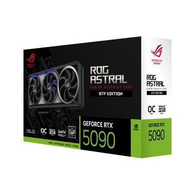 ASUS Відеокарта GeForce RTX 5090 32GB GDDR7 OC BTF ROG-ASTRAL-RTX5090-O32G-BTF-GAMING 90YV0NF0-M0NA00 фото