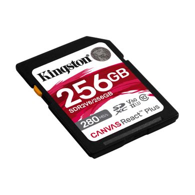 Kingston Карта пам'яті SD 256GB C10 UHS-II U3 R280/W150MB/s SDR2V6/256GB фото