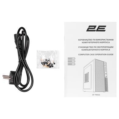 2E Корпус TeamX TMX03 с БП 2E ATX400W 2xUSB2.0, 1x80мм, VGA 220мм, mATX, чёрный 2E-TMX03 фото