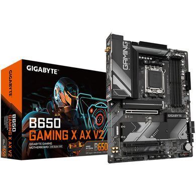 Gigabyte Материнська плата B650 GAMING X AX V2 sAM5 B650 4xDDR5 M.2 HDMI DP ATX B650_GAMING_X_AX_V2 фото