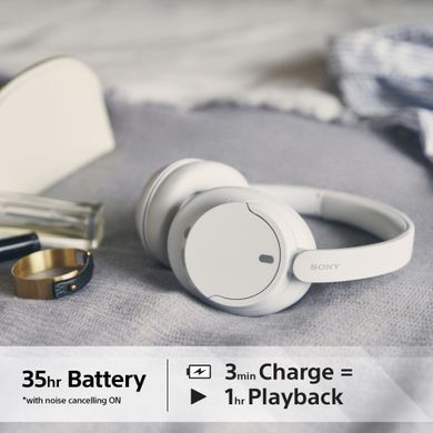 Sony Наушники Over-ear WH-CH720N BT 5.2, ANC, SBC, AAC, Wireless, Mic, Белый WHCH720NW.CE7 фото