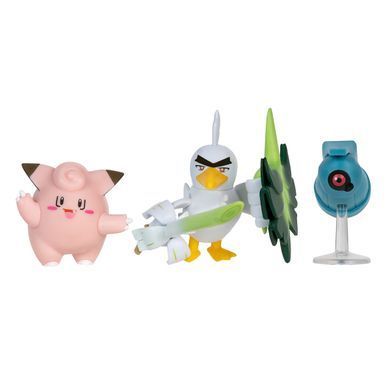 Набір ігрових фігурок POKEMON W18 - КЛЕФЕЙРІ, БЕЛДУМ, СІРФЕТЧ'Д PKW3057 фото
