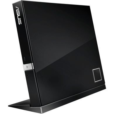 ASUS Привід оптичний портативний ASUS SBW-06D2X-U Blu-ray Combo burner M-DISC USB2.0 чорний Retail Box Slim 90-DT20305-UA199KZ фото