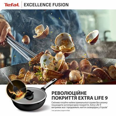 Tefal Tefal Multi Pan, Excellence Fusion, with lid, 24cm, aluminum, glass, stainless steel, metal, black G3388402 фото