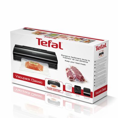 Tefal Вакууматор Classic для пакетов, 350мм, электронное управл., +18 пакетов, пластик, черный VT254070 фото