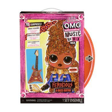 Игровой набор с куклой L.O.L. SURPRISE! серии "O.M.G. Remix Rock" &ndash; ФУРИЯ (с бас-гитарой и акс.) 577591 фото