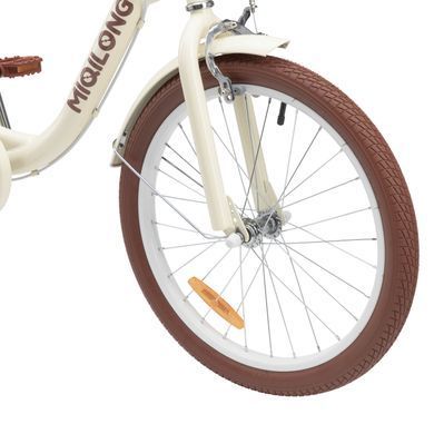 Miqilong Дитячий велосипед LS 20" бежевий RBB-LS20-BEIGE фото