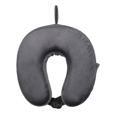 Wenger Подушка флисовая, Memory Foam Travel Neck Pillow, серая 611884 фото