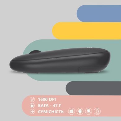 Мышь 2E MF300 Silent WL BT Graphite black 2E-MF300WBK фото