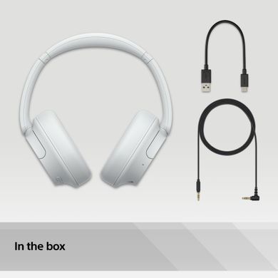 Sony Наушники Over-ear WH-CH720N BT 5.2, ANC, SBC, AAC, Wireless, Mic, Белый WHCH720NW.CE7 фото