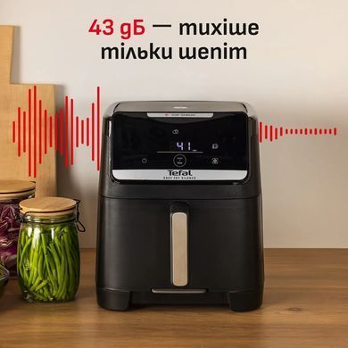 Tefal Мультипіч Tefal Easy Fry Silence XXL, 1800Вт, чаша-7л, сенсорне керув., 10 програм, пластик, чорний EY8428E0 фото